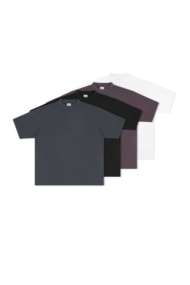 Heavyweight Cotton Mock Neck Tee