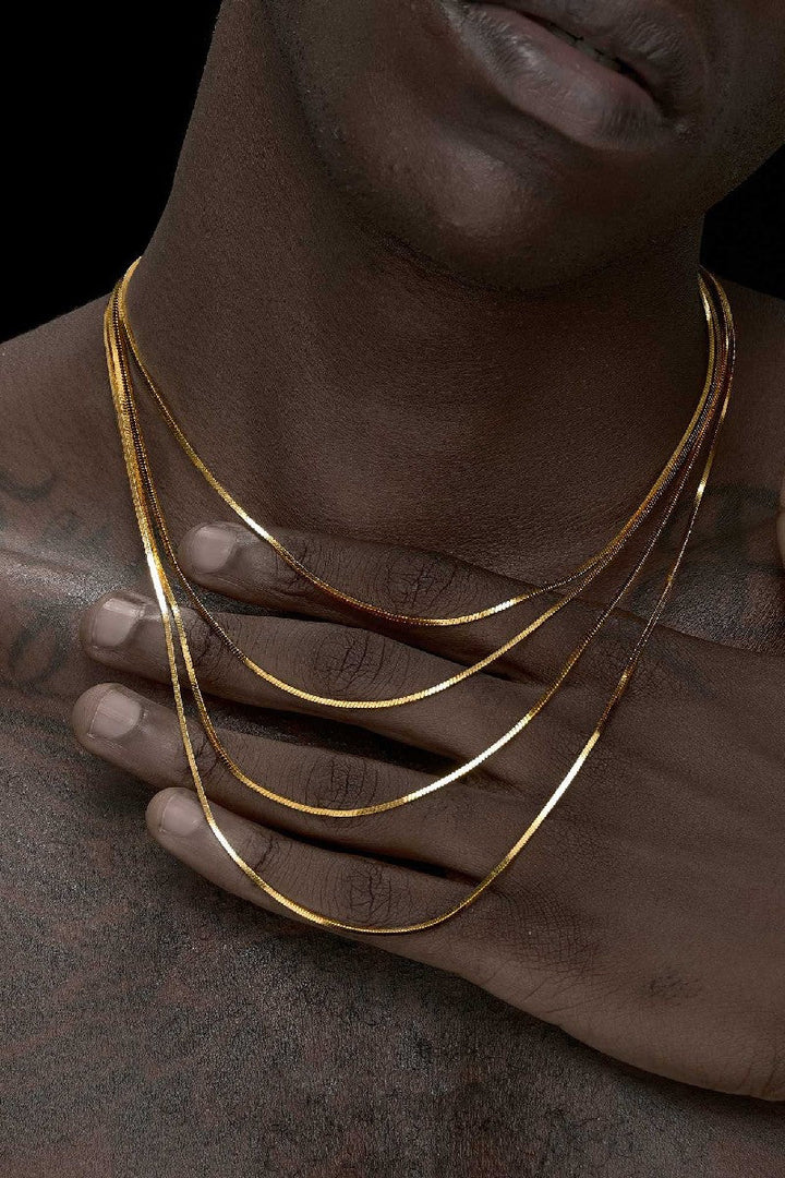 Gold Snake Chain Necklace