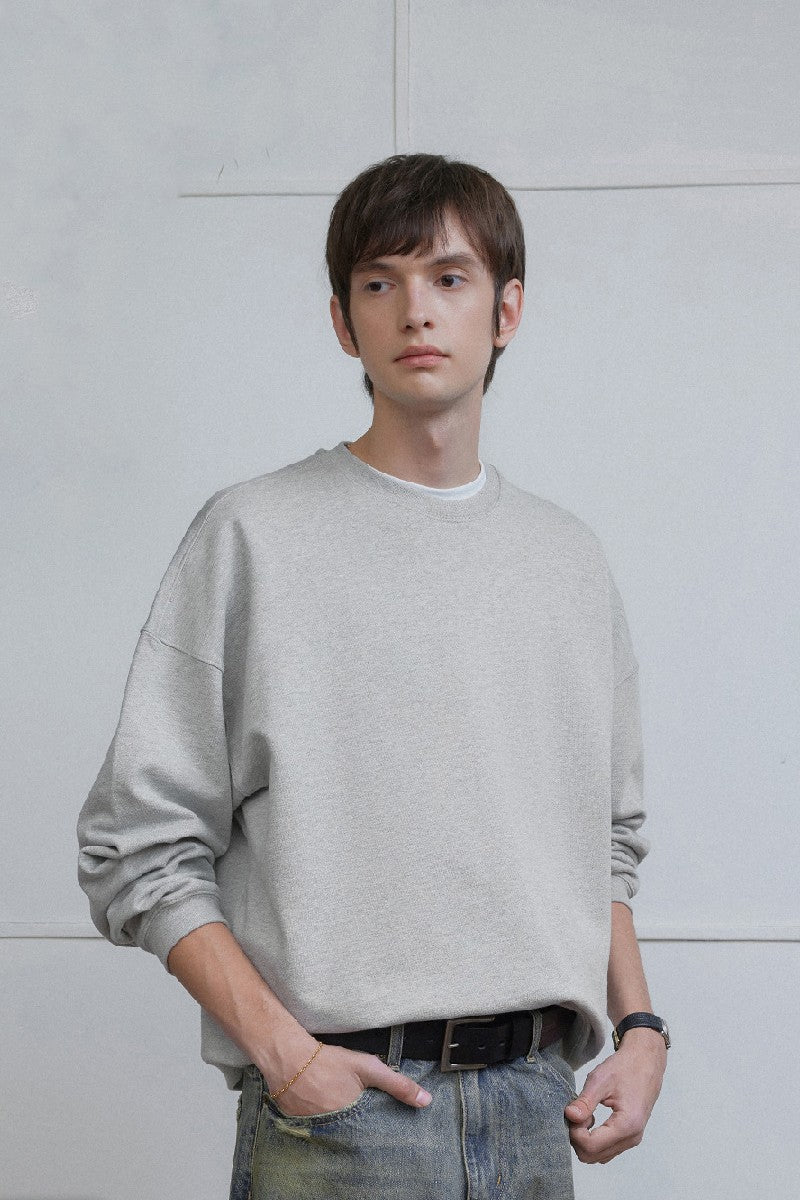 Boxy Ribbed Vintage Sweatshirt