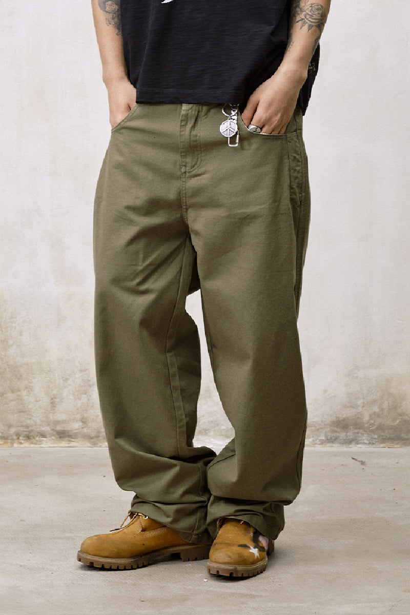 Loose Straight Cargo Pants