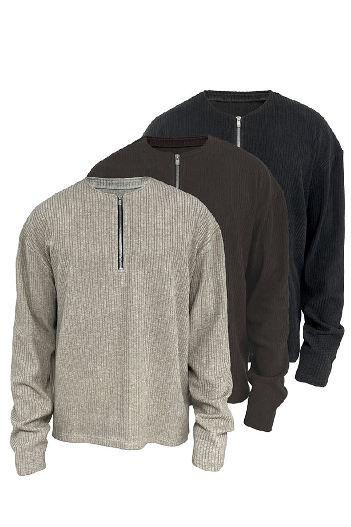 Half-Zip Cashmere-Blend Sweater