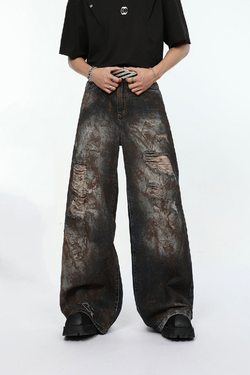 Rustic Distressed Jeans