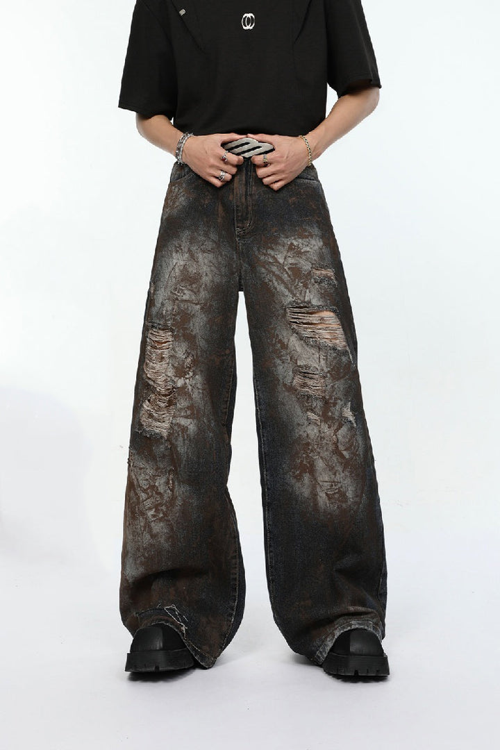 Rustic Distressed Jeans