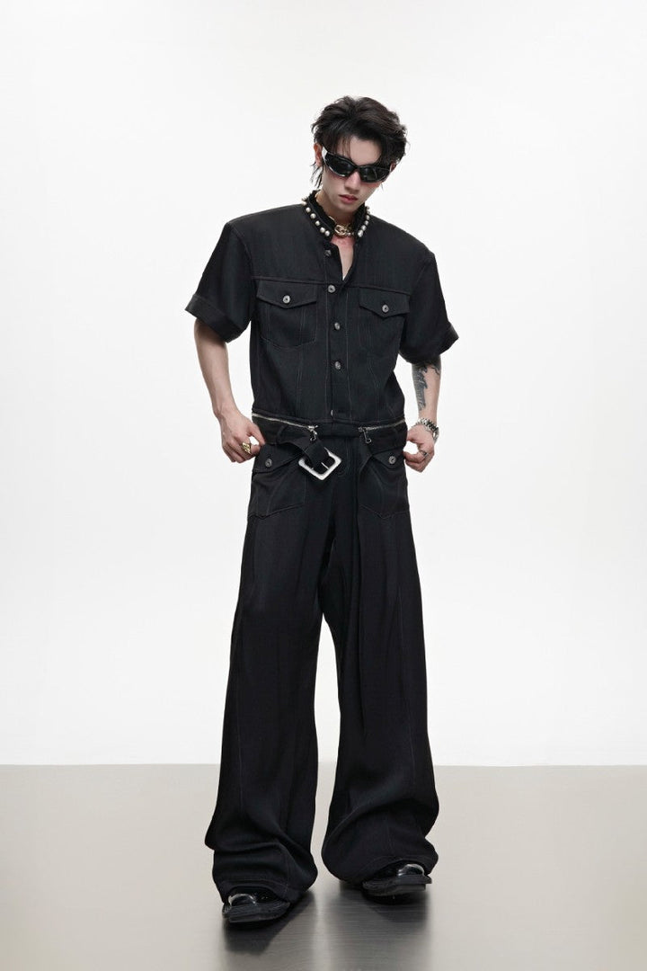Pearl Trim Denim Shirt