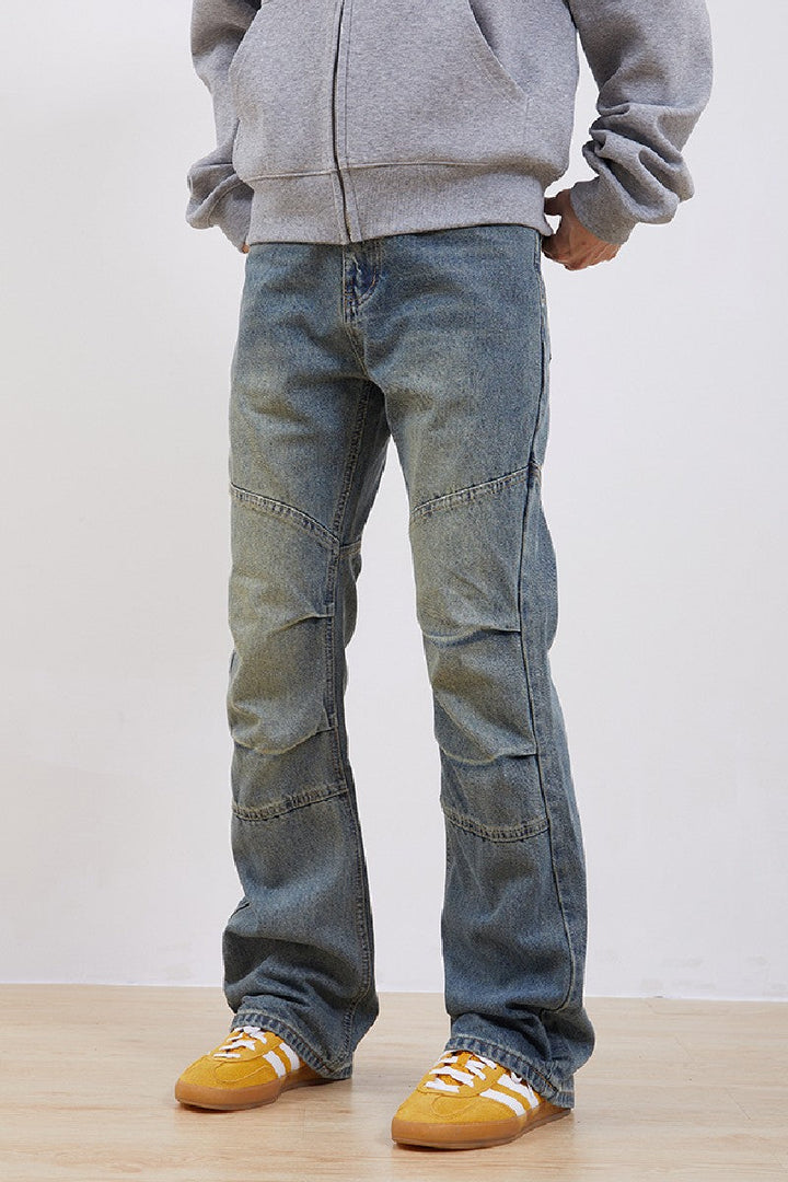 Retro Wash Flared Jeans