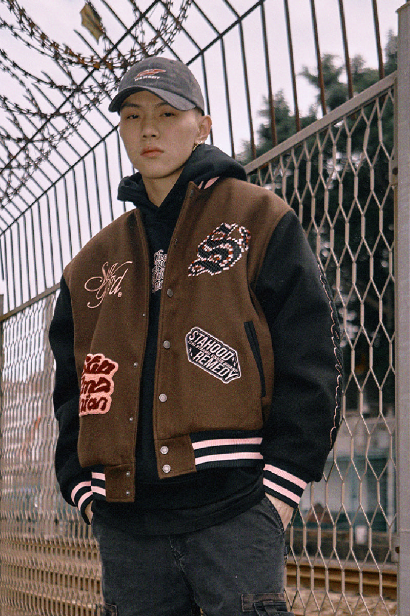 Winter Letter Casual Varsity Jacket