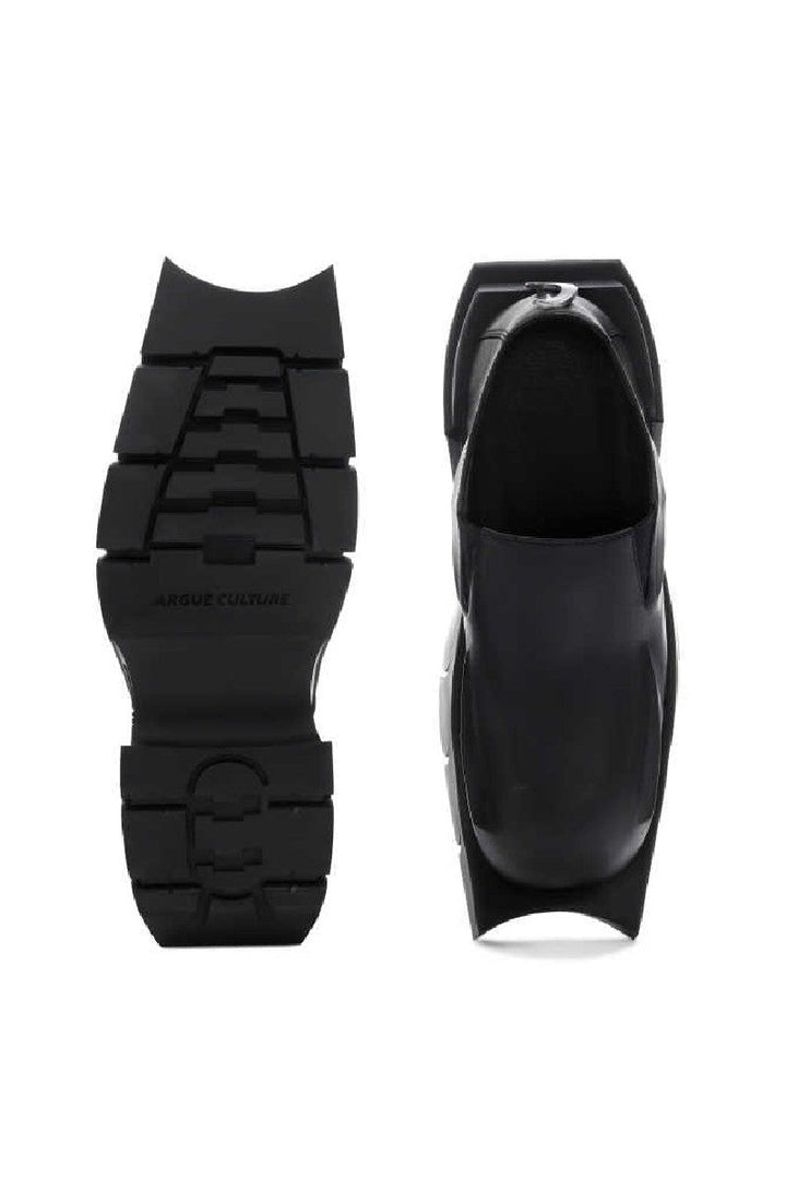 Chunky Devil Horn Derby Shoes