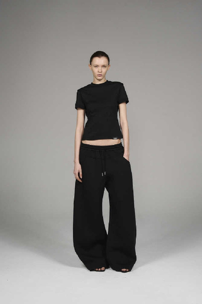 Dual Tone Curved Sweatpants