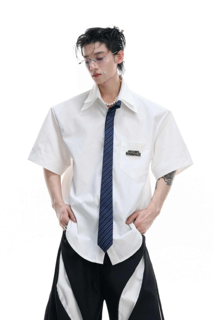 Vintage Tie Detail Shirt
