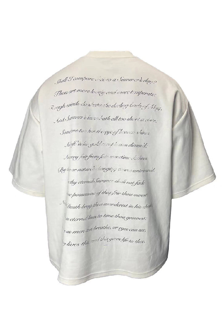 Shakespeare Poetry Island Cotton Tee