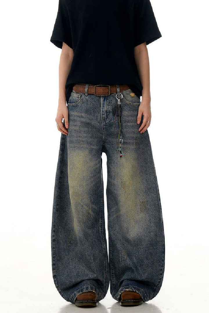 Washed Blue Blade Jeans