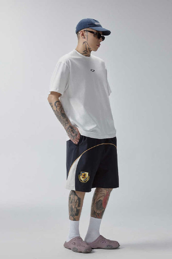 Patchwork Badge Beach Shorts
