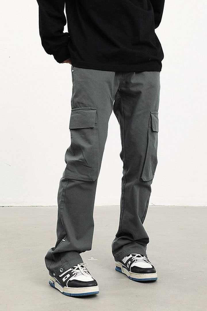 Button Up Cargo Trousers