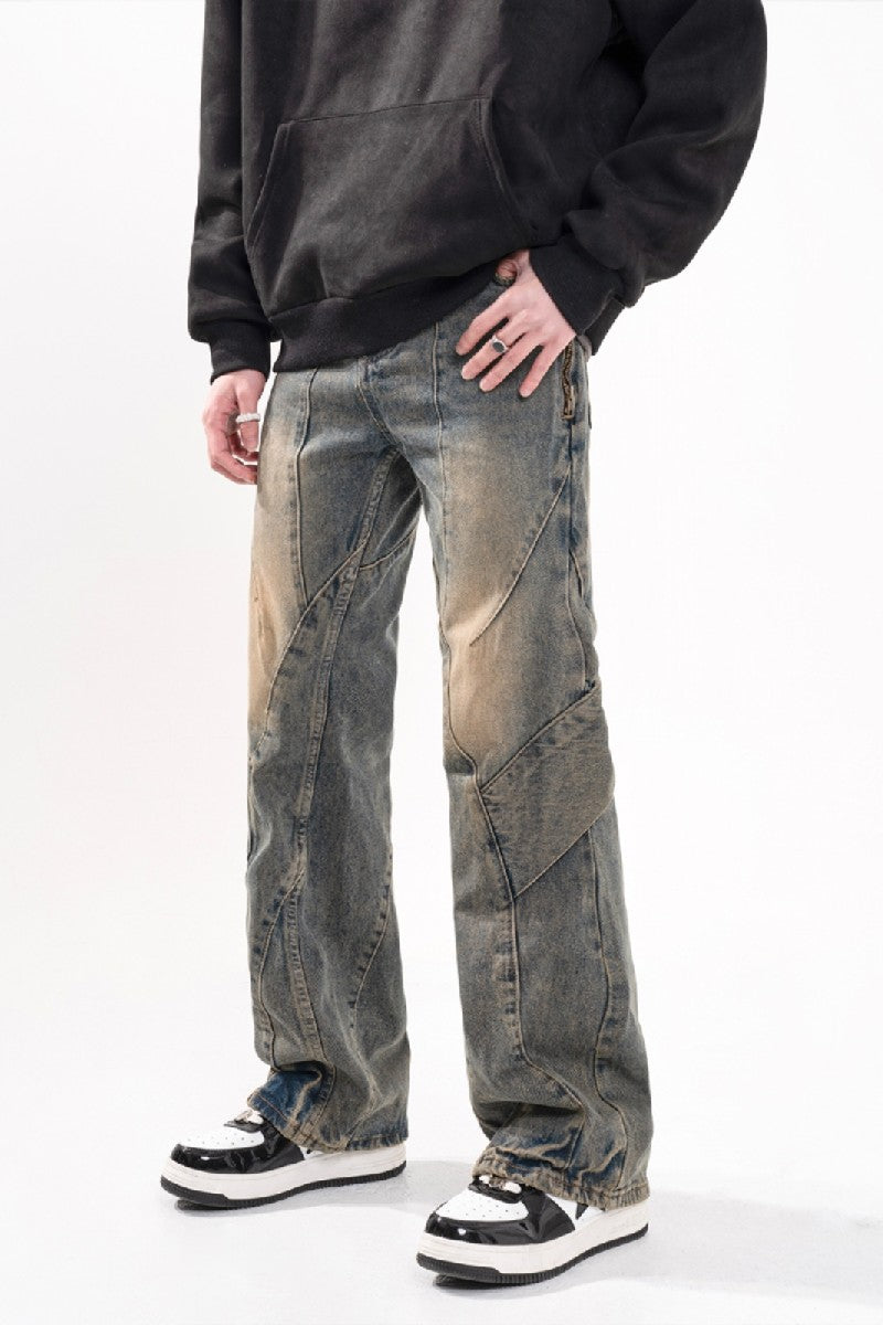 Heavy Wash Loose Jeans