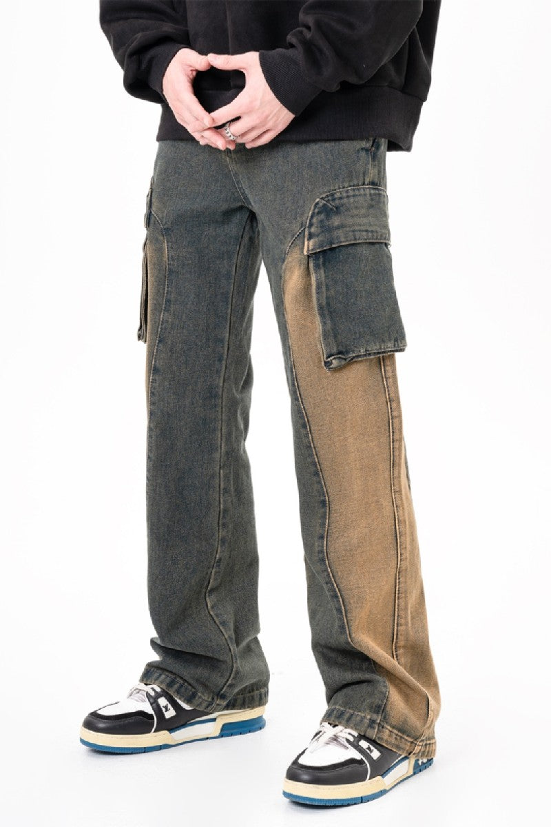 Stitched Flared Jeans