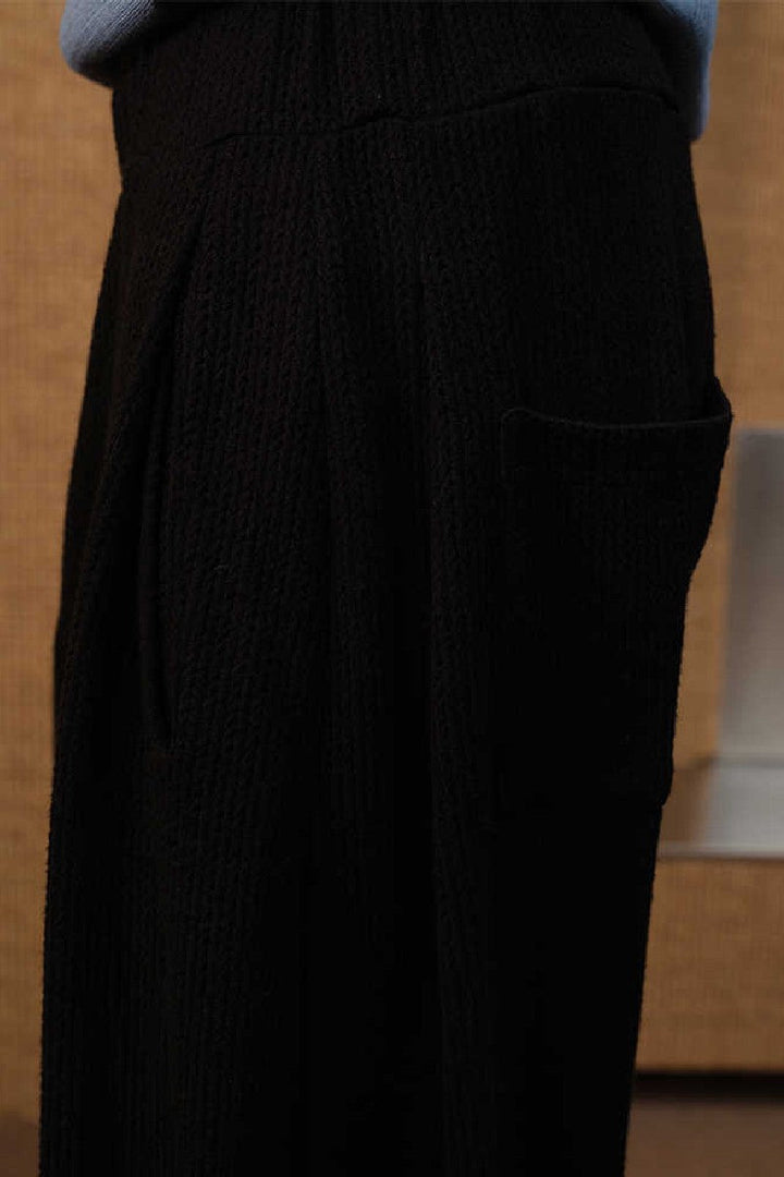 Drop Crotch Knit Trousers
