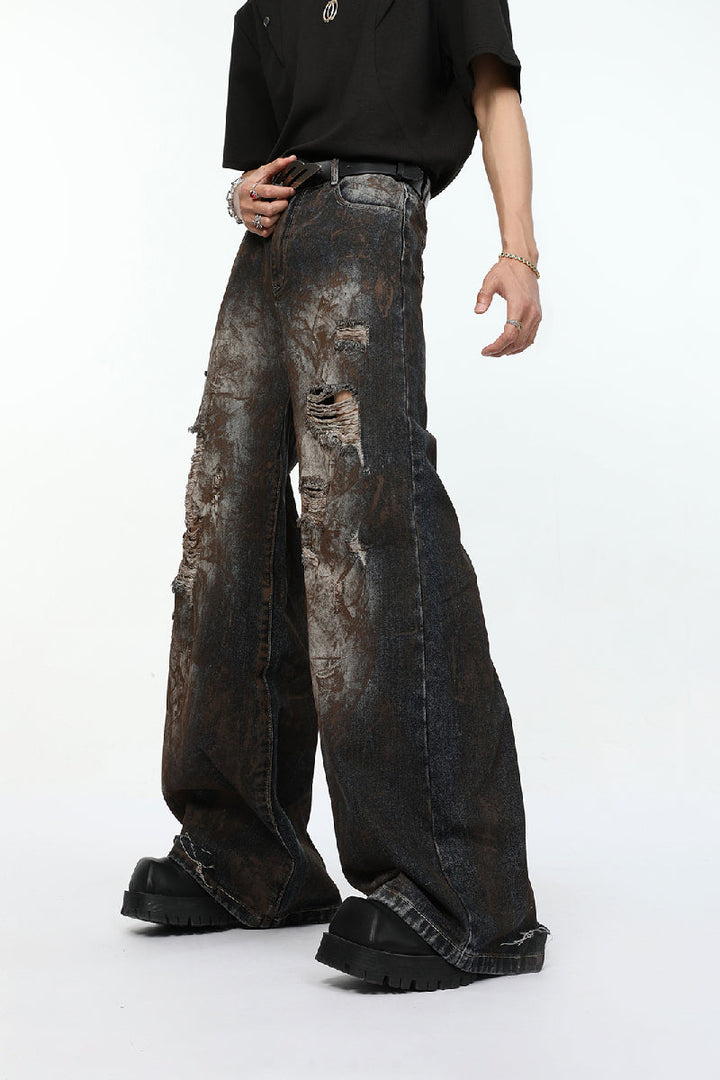 Rustic Distressed Jeans