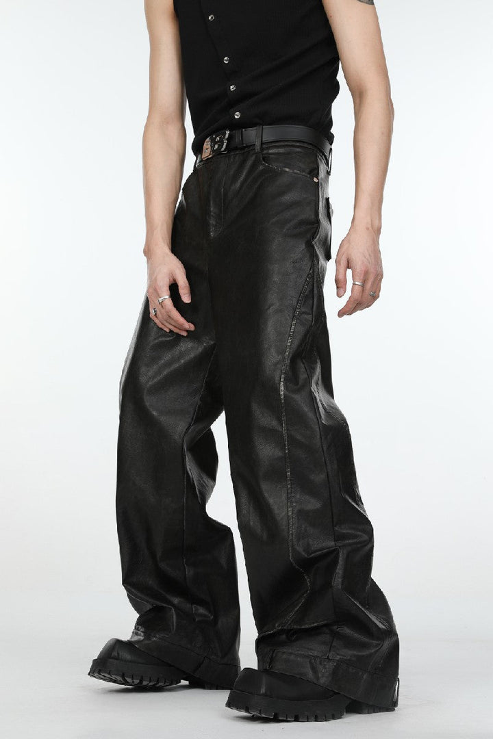 High Waist Straight Trousers