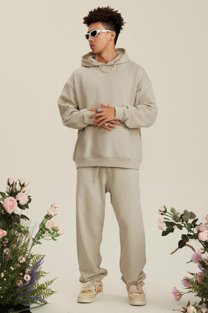 445G Solid Basic Hoodie