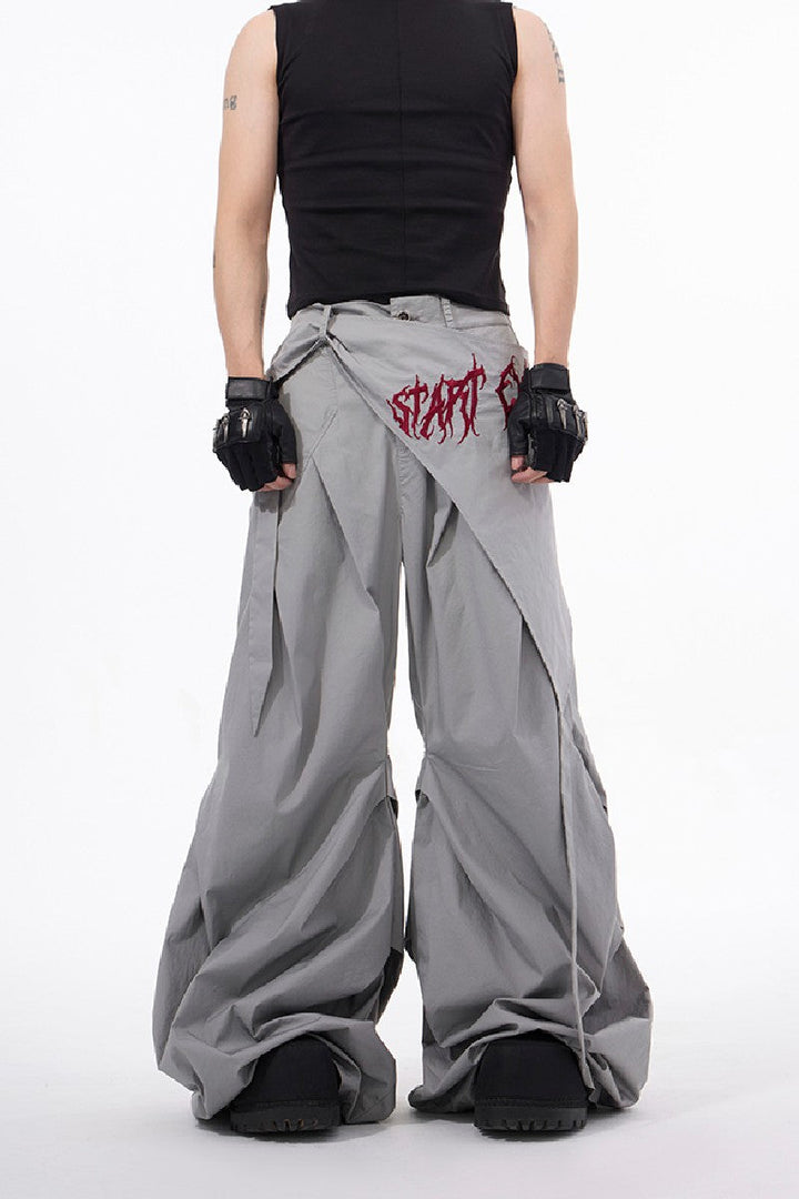 Lightweight Crinkle Wide Leg Pants