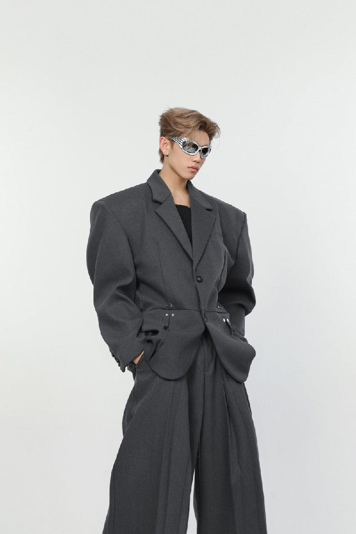 Shoulder Pads Suit Jacket