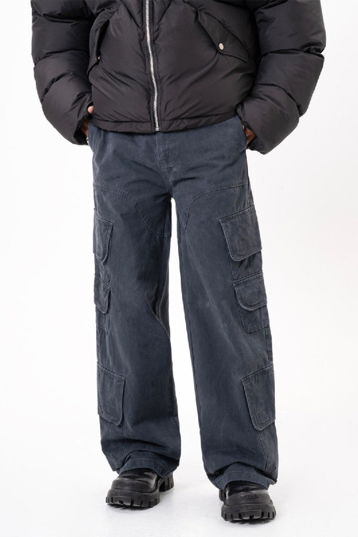 Multi Pocket Retro Trousers