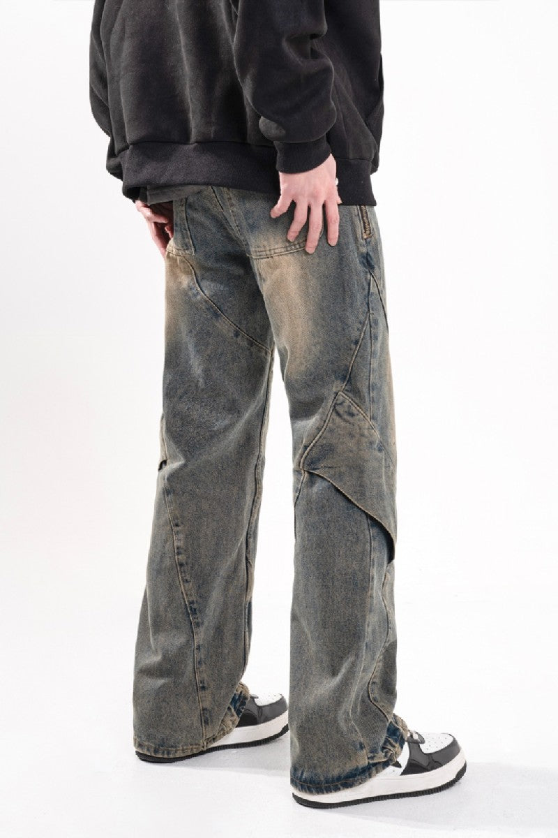 Heavy Wash Loose Jeans