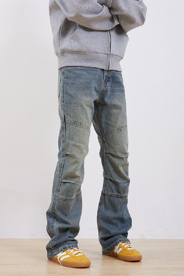 Retro Wash Flared Jeans