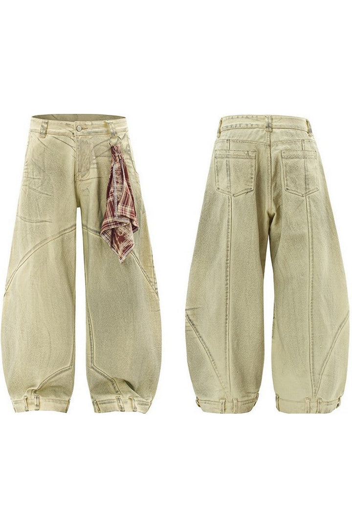Patchwork Blade Baggy Jeans