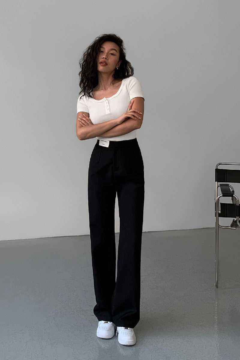 High Waist Wide Leg Pants