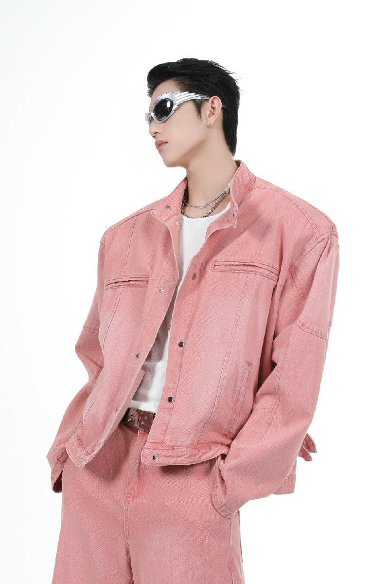 Shoulder Pads Denim Jacket