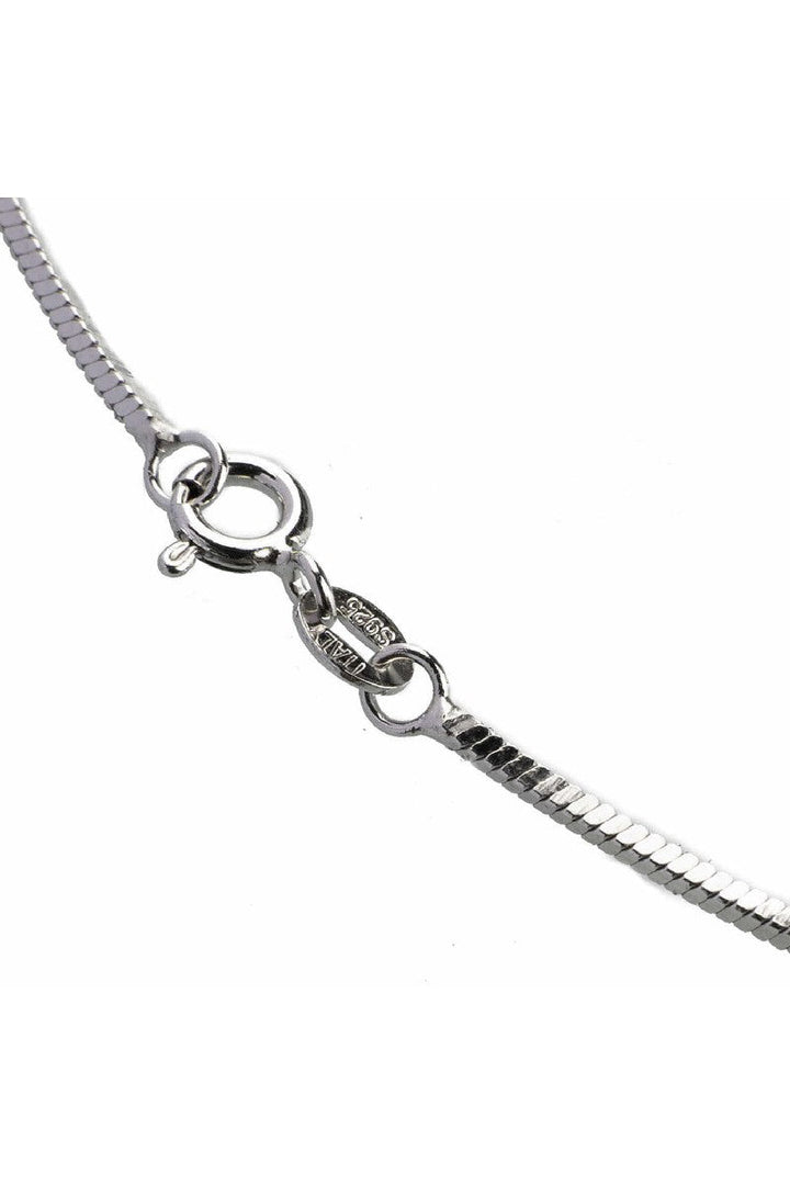 Box Chain Silver Necklace