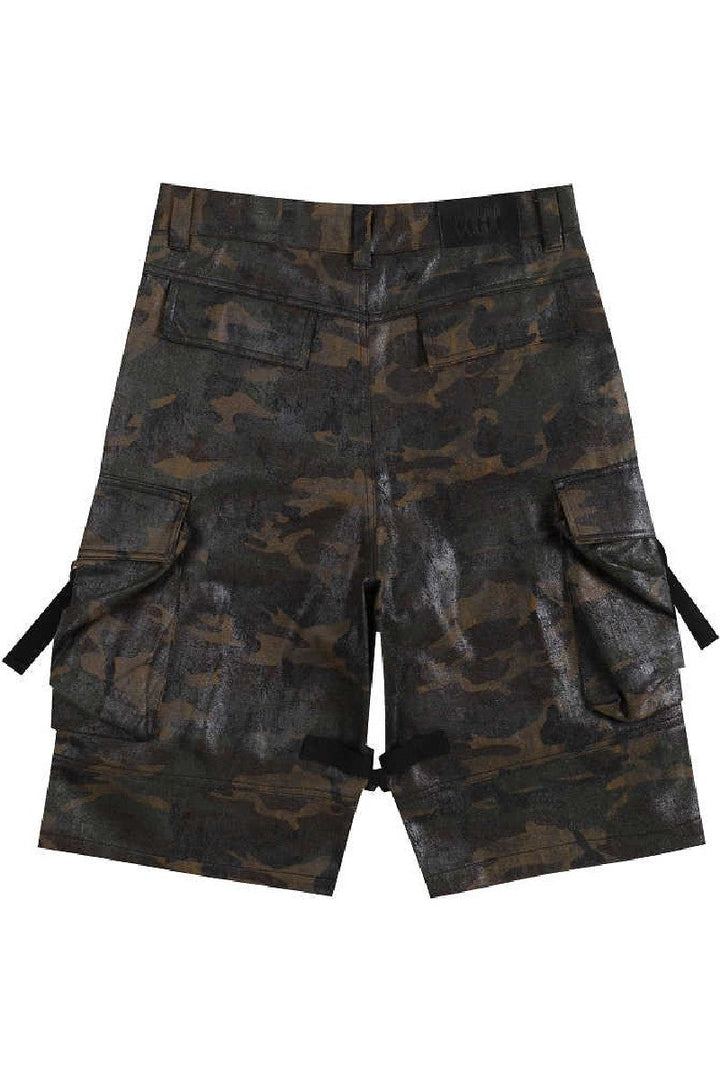 Waxed Camo Pocket Shorts