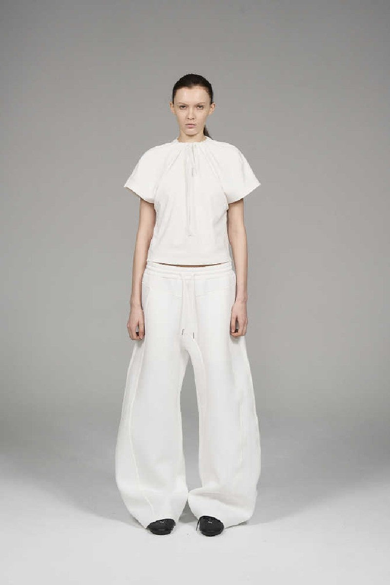Dual Tone Curved Sweatpants
