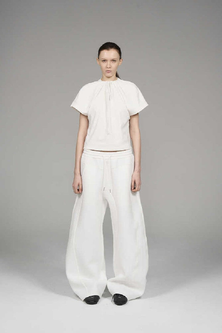 Dual Tone Curved Sweatpants
