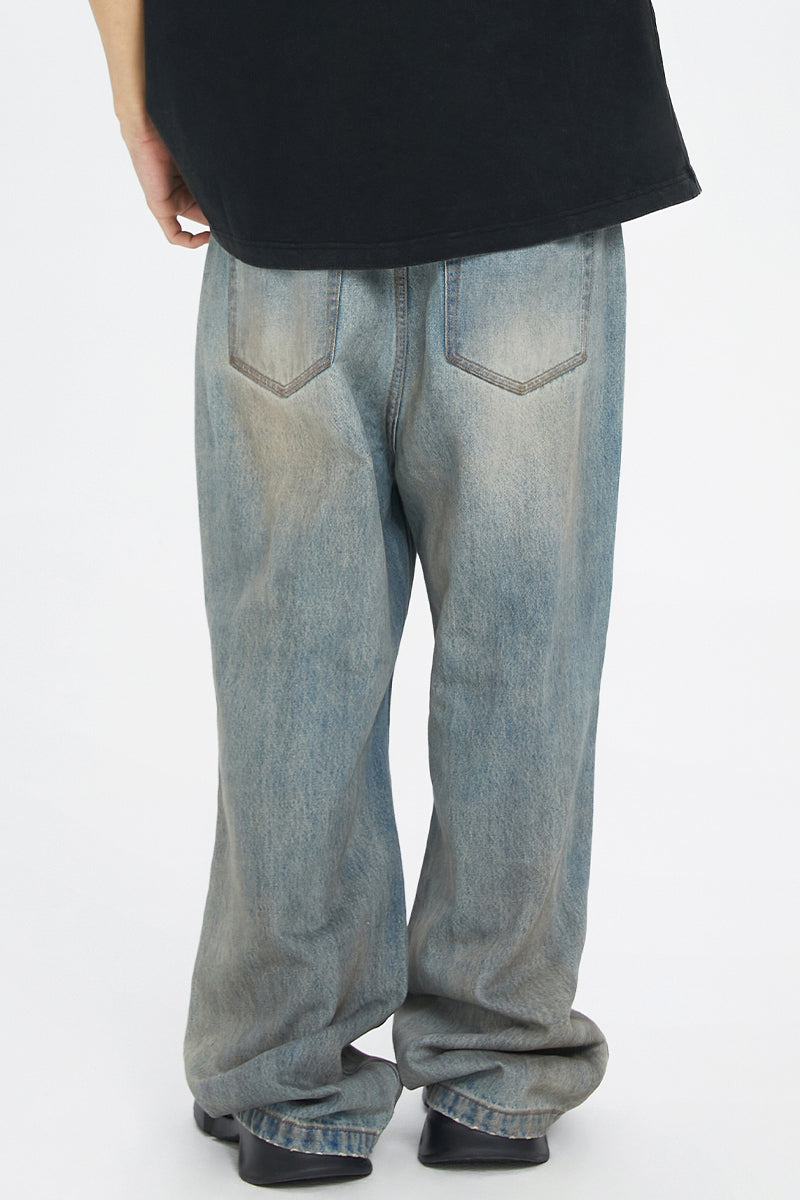 Vintage Washed Distressed Jeans