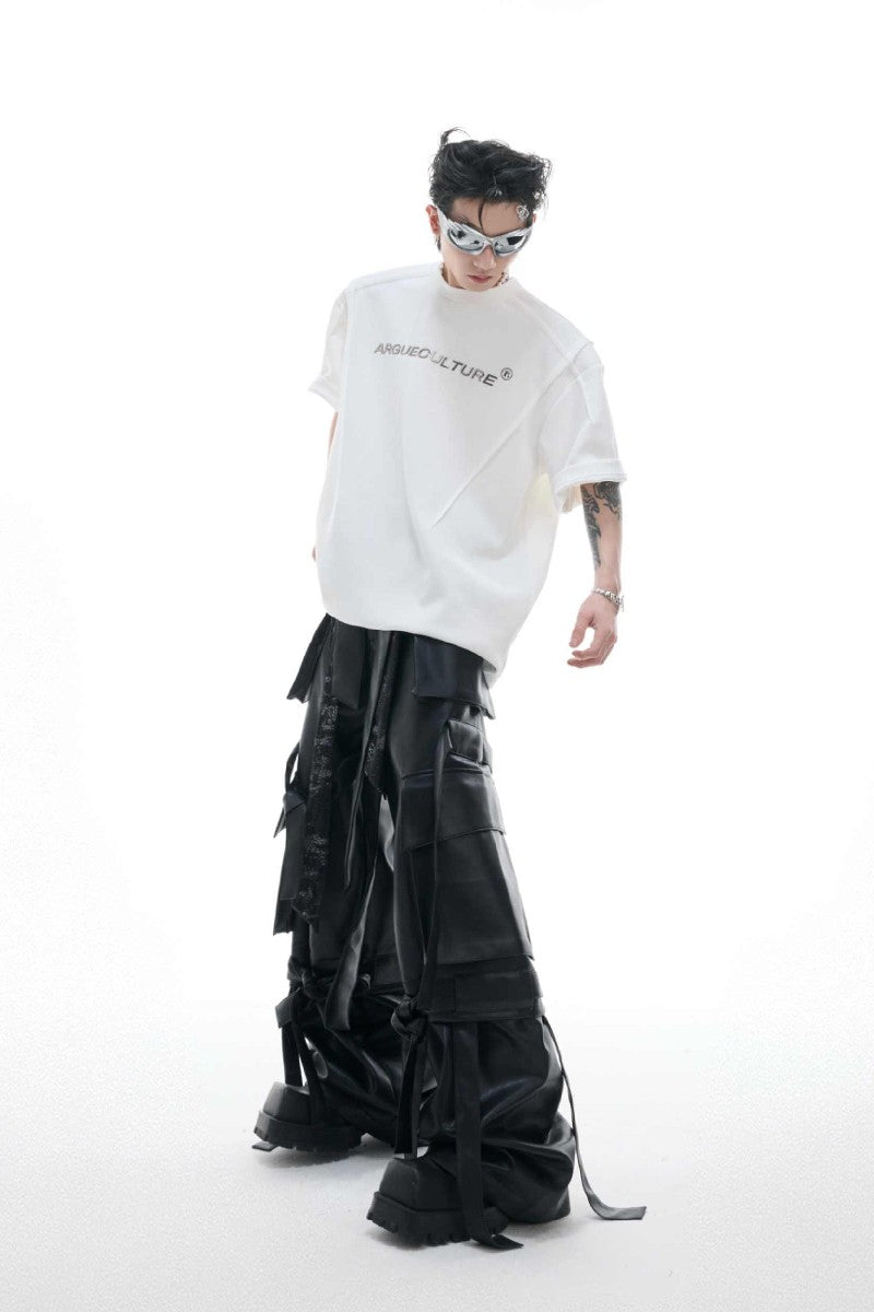 Spine Pleated Heavyweight Tee