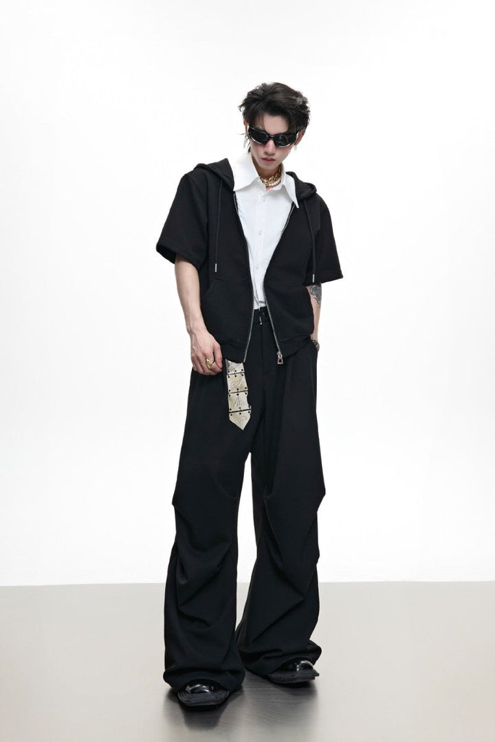 Hooded Patchwork Shirt