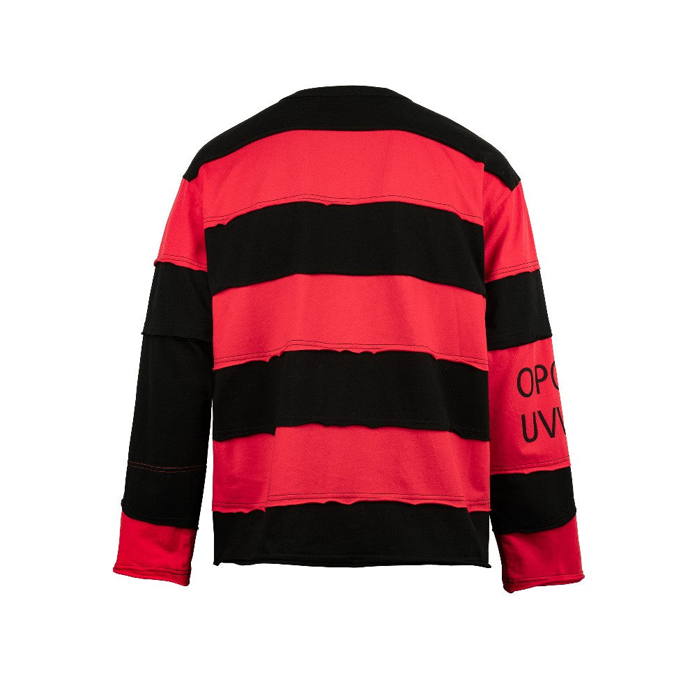 Two-Piece Striped Cross Logo Sweater