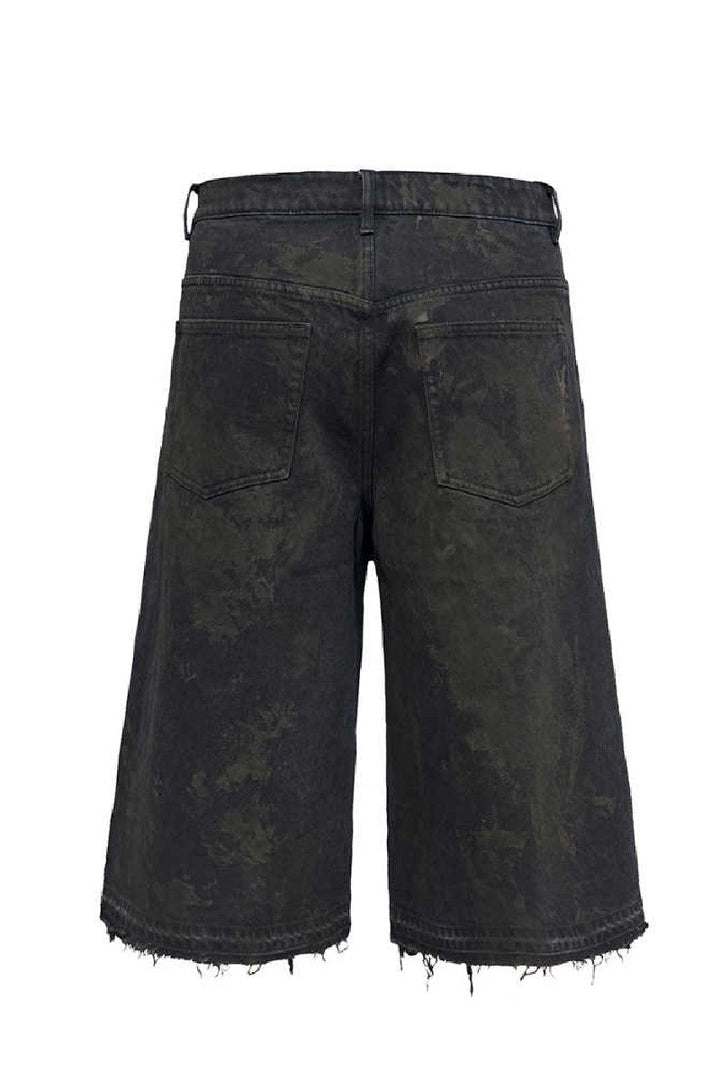 Mud Dyed Cropped Jeans