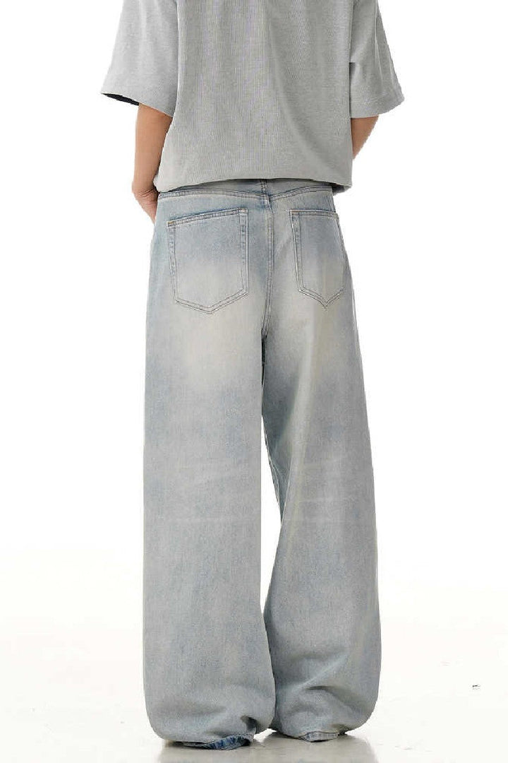 Cloud Blue Straight Jeans