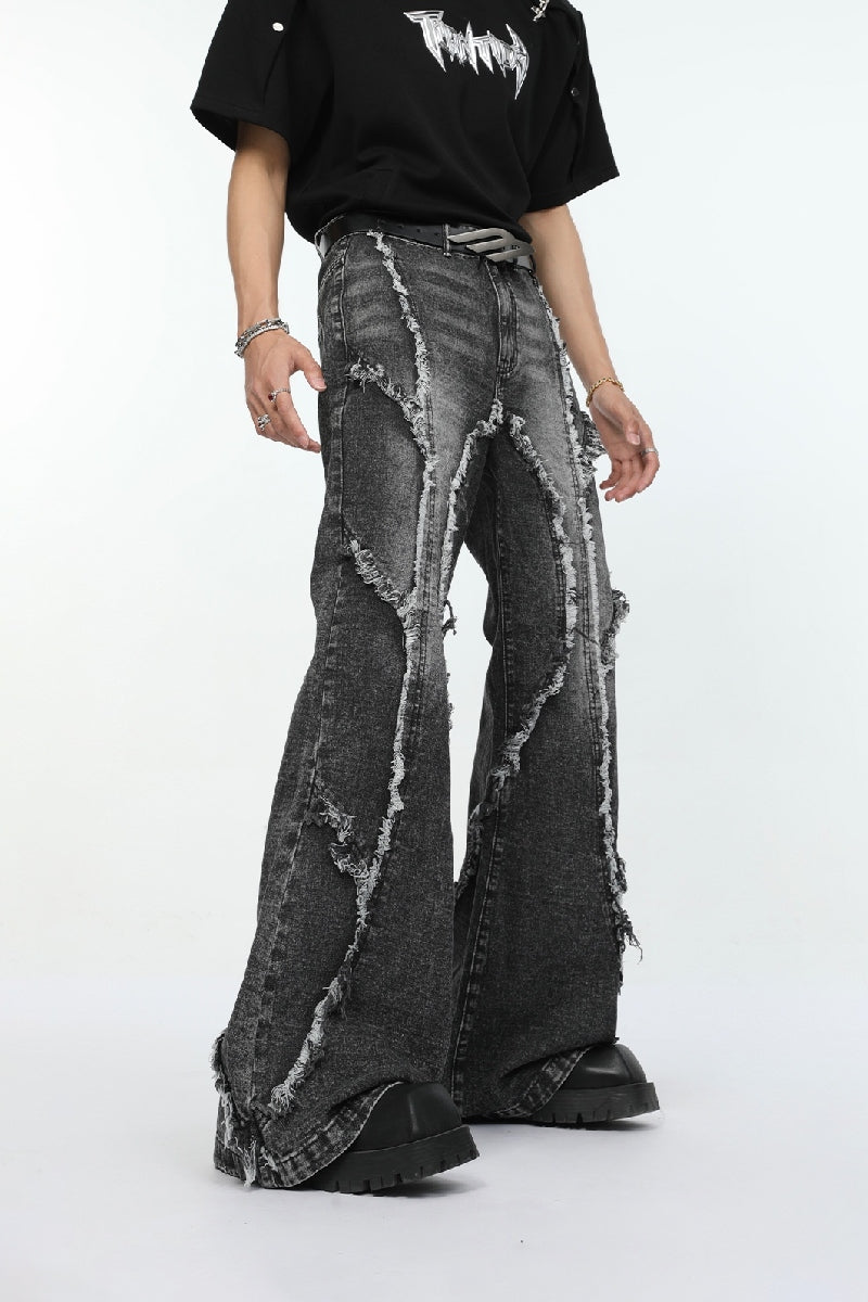 Frayed Distressed Jeans