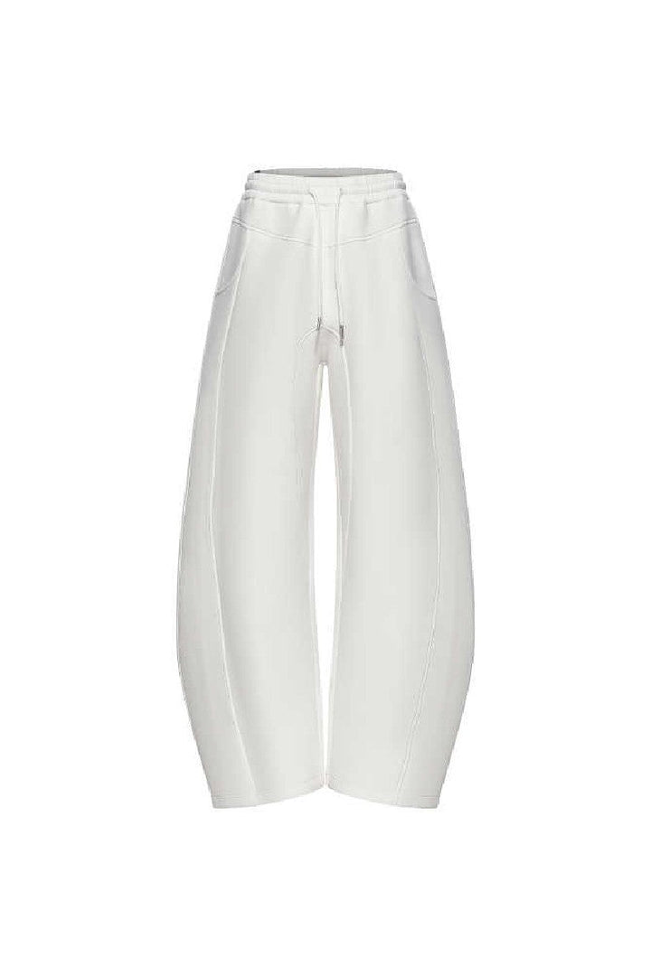 Dual Tone Curved Sweatpants