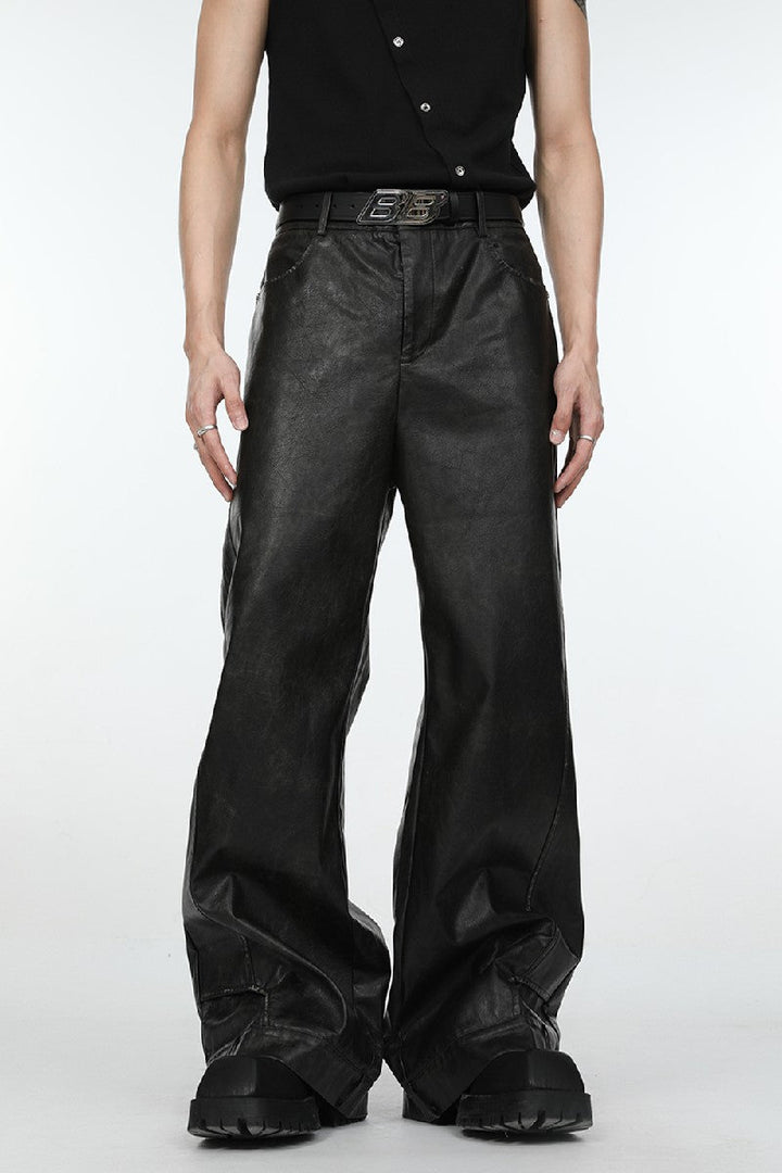 High Waist Straight Trousers