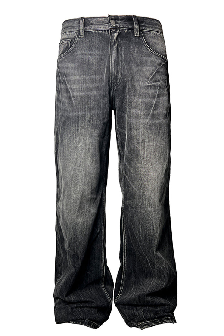 Flash Whisker Washed Flared Jeans