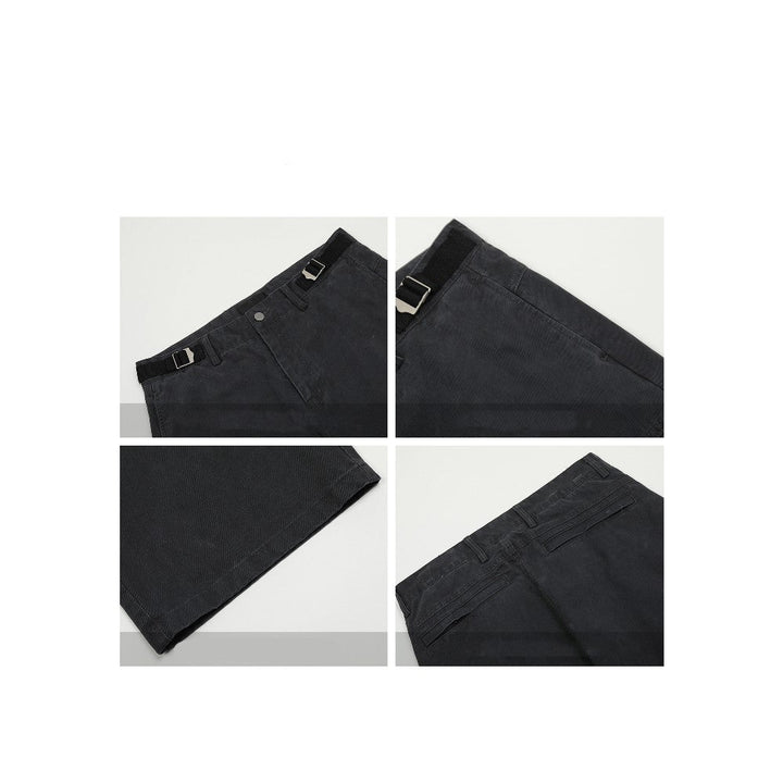 Multi Pocket Retro Trousers