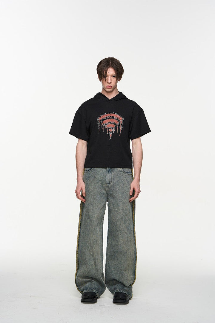 Reverse Seam Washed Vintage Jeans