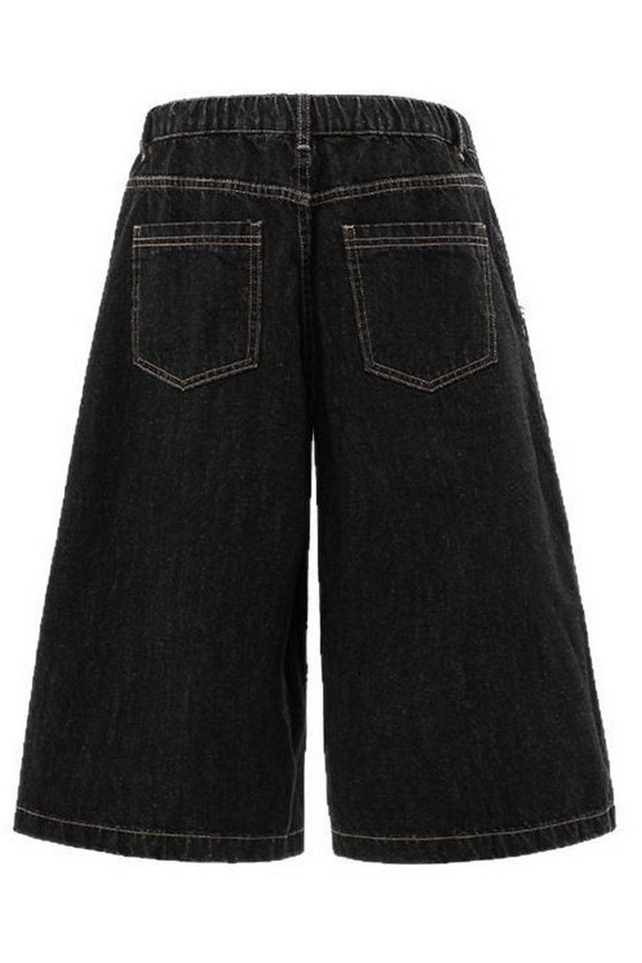Patchwork Bandana Denim Shorts