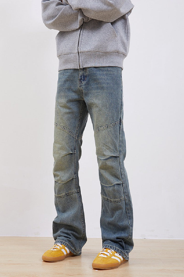 Retro Wash Flared Jeans