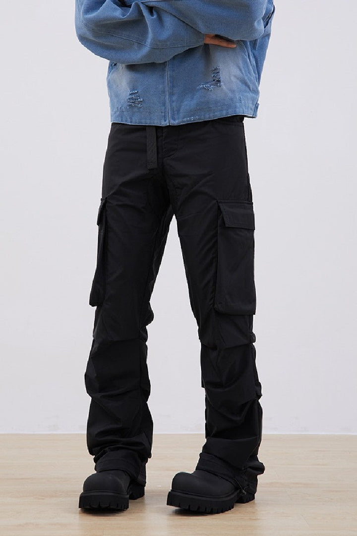 Pleated Loose Cargo Trousers